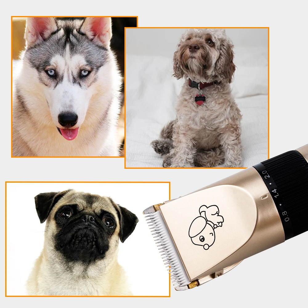 

Rechargeable Dog Hair Trimmer USB Charging Grooming Cut Scissors Dog Clippers Animals Electric Hair Machine