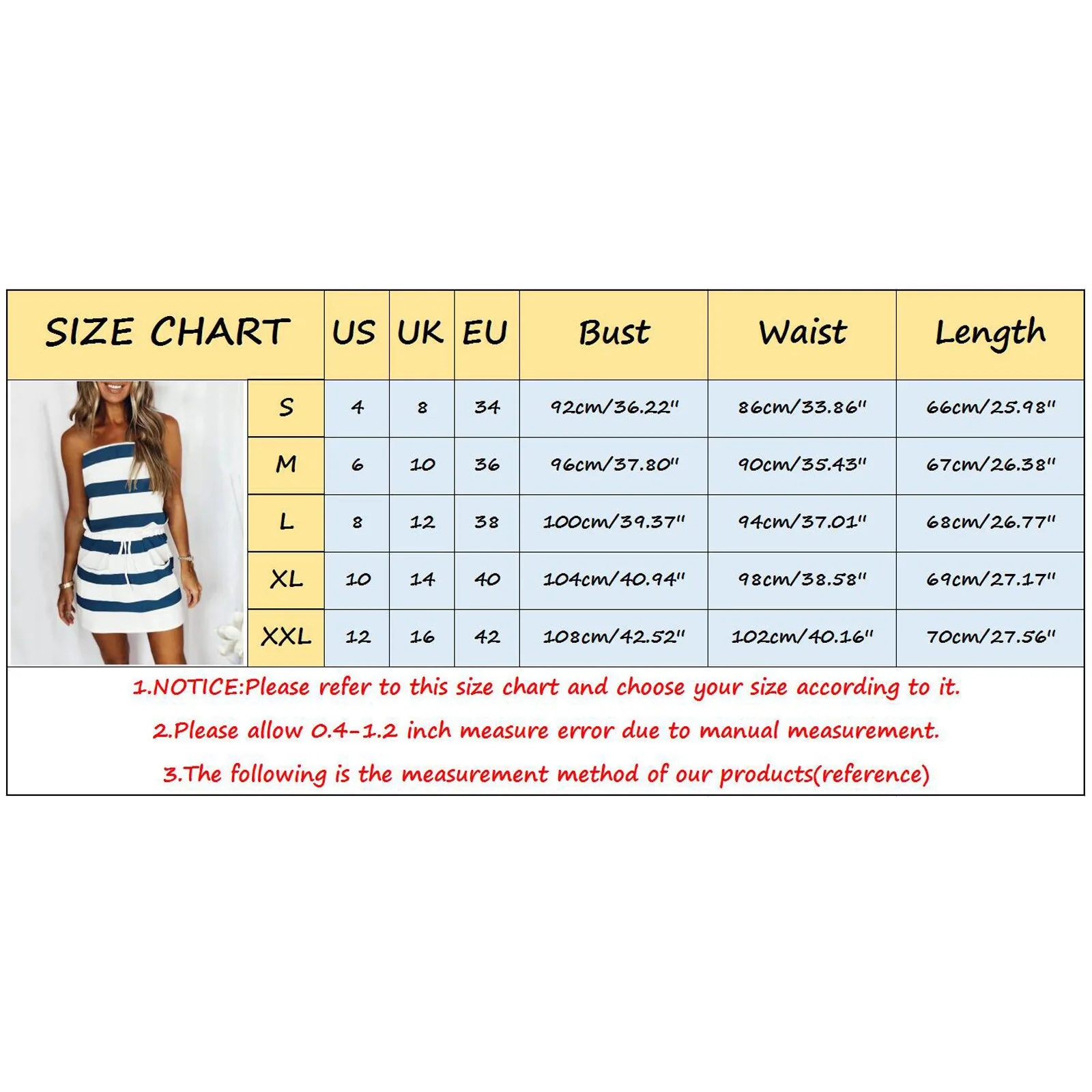 

Women's Dress Oversized Lace Up Pocket Casual Sundress Tube Top Open Back Stripe Printed Mini Summer Dress