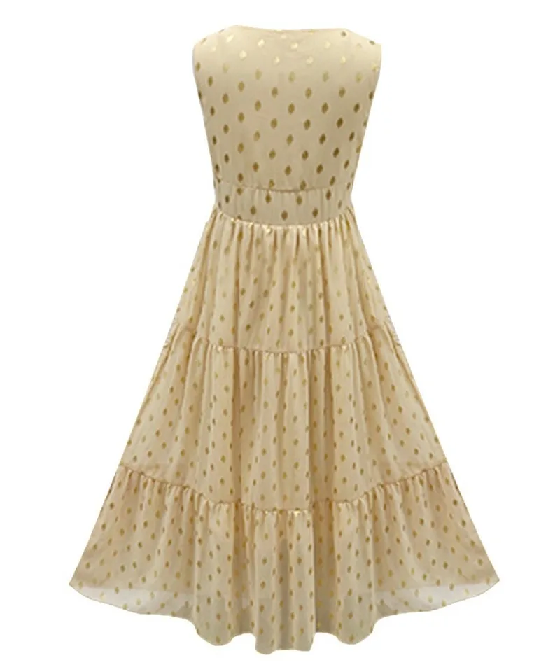 

Dress Women Summer Dress Fashion Tank Sleeveless Dot Print A-line Sexy Lace Casual Beach Wedding Plus Size Ladies Dress