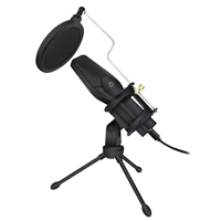usb microphone pc microphone with shock mount blowout preventer and tripod stand for streaming media games