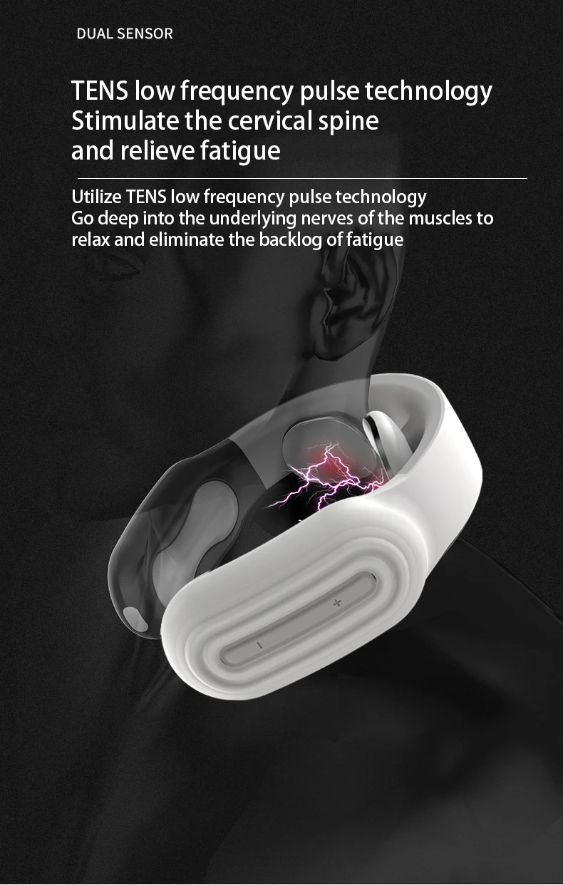 TENS Electric Pulse Neck Massager Hot Compress Massage Pain Relief Shoulder And | Красота и здоровье