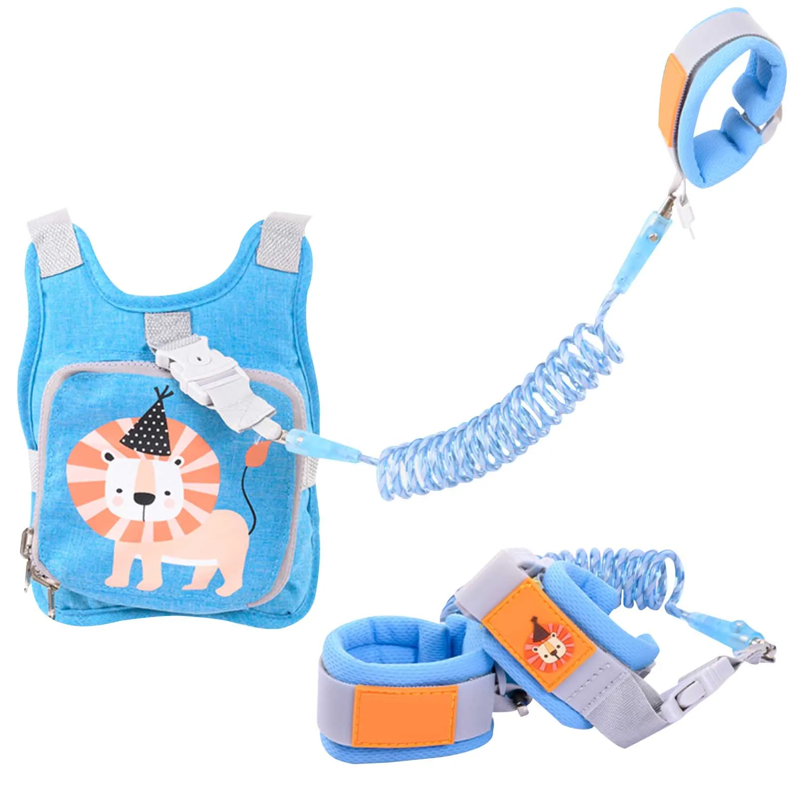 

Kids Anti-Lost Wrist Strap Safety Harness Toddler Leash Outdoor Walking Hand Belt Child Wristband Strap Link Traction Rope