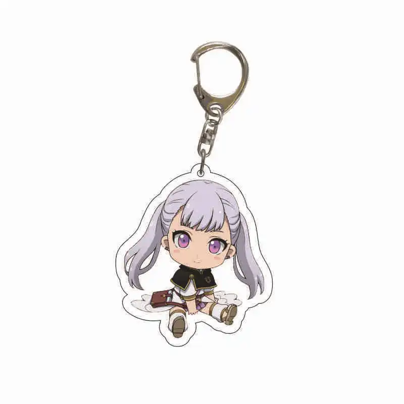 

Japanese Anime Black Clover Cartoon Characters Keychain Acrylic Accessories Unisex Bag Car Keyring Pendant Otaku Gift Trinket