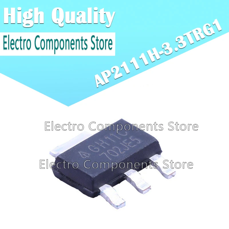 

10PCS/Lot AP2111H-3.3TRG1 (Marking GH11C) GH11C SOT223 Power Regulator Chip IC