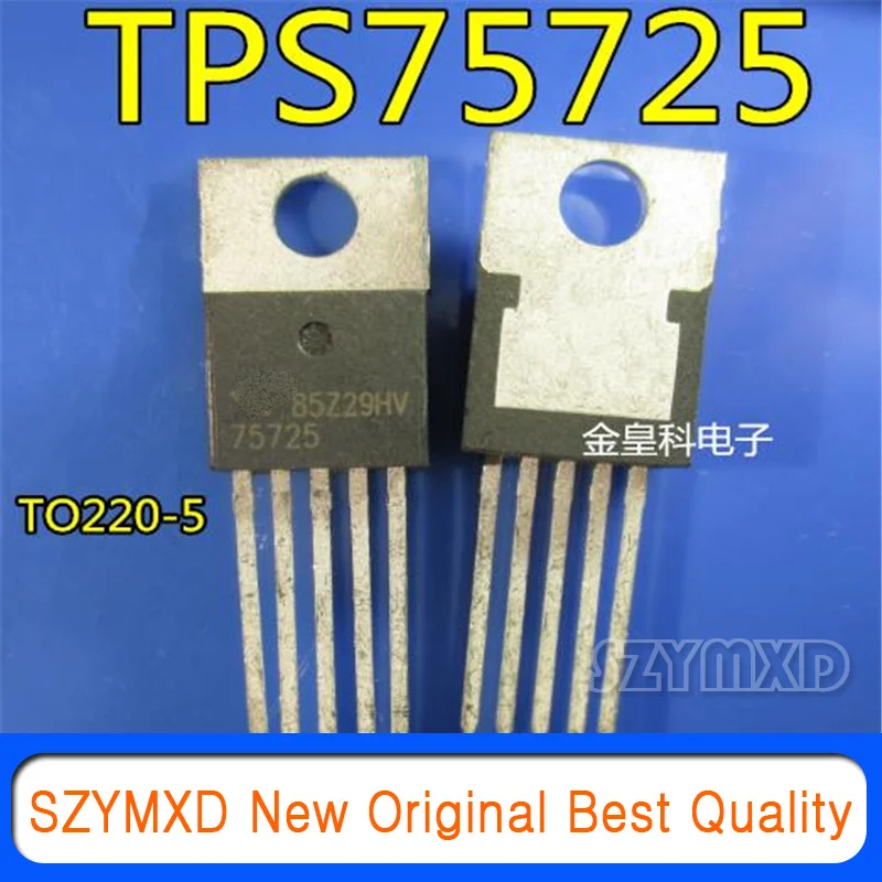 

5Pcs/Lot New Original TPS75725KC TPS75725K TPS75725 TO220-5 Chip In Stock