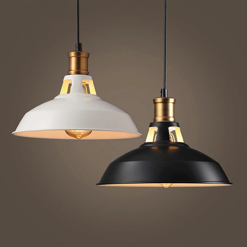 

E27 Hollow Pot Lid Creative Chandelier Single Head Loft Iron Chandelier Dining Room Furniture Living Room Decor