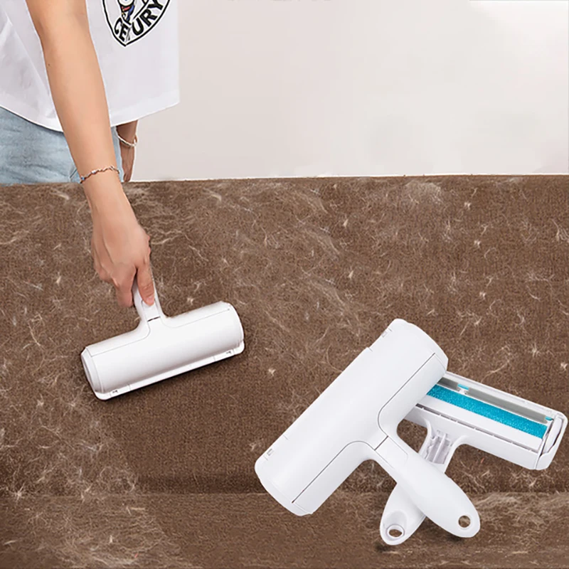 

Household Handle Sticky Roller with Tearable Sticker Dust Removal Brush Pet Hair Remover Clothes Sweater Lint Ball Removal Tools