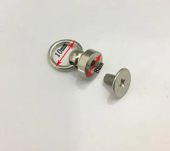 DoreenBeads металлический латунный наконечник шнура 8*5 мм серебристого цвета для