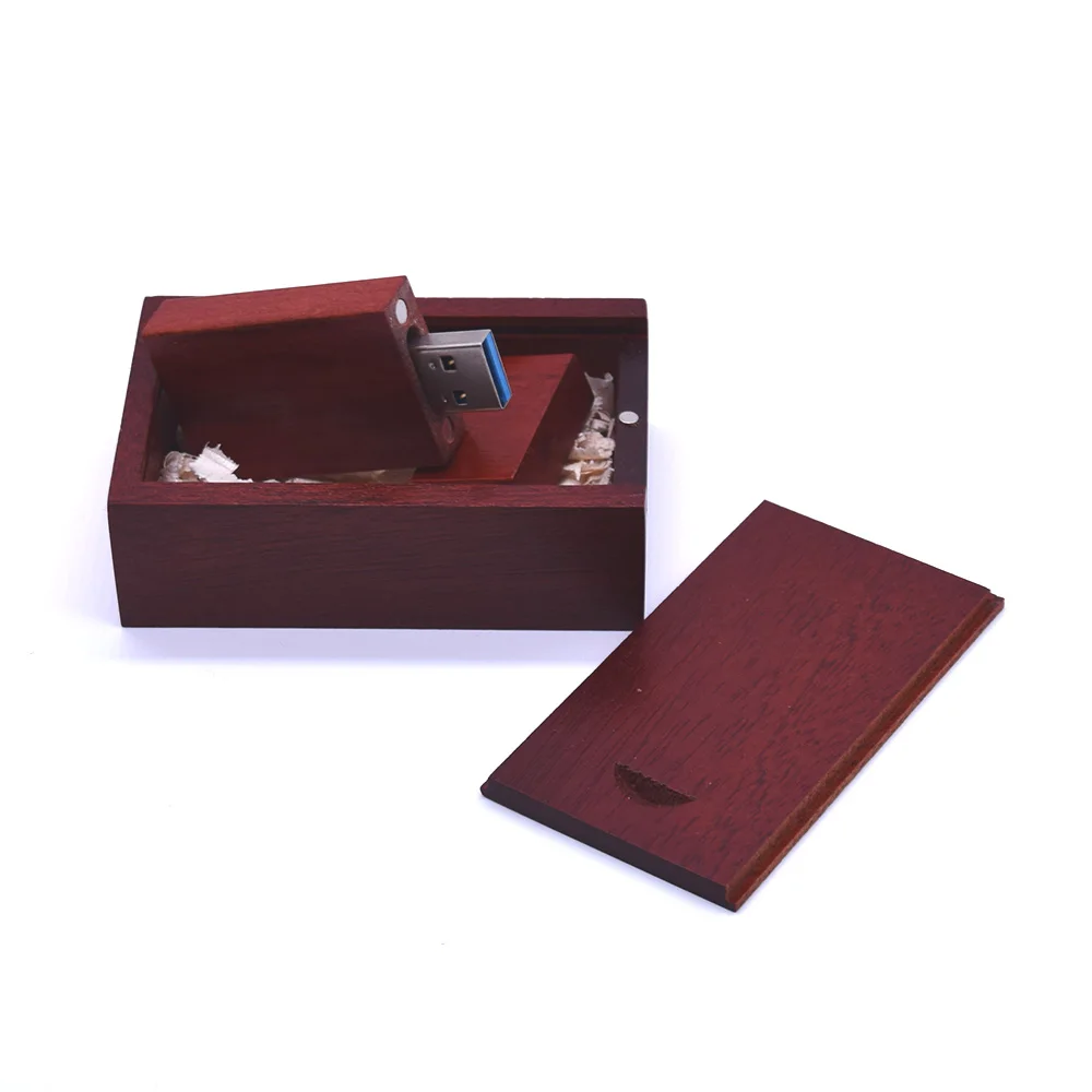 Rose wood withbox3.0 Деревянная USB флеш-накопитель с реальным объемом, Пользовательский логотип, ручка-накопитель с деревянной коробкой, 32 ГБ, 64 ГБ, 128 ГБ, USB 3,0, флешки, память USB - Цвет: Rose wood withbox3.0