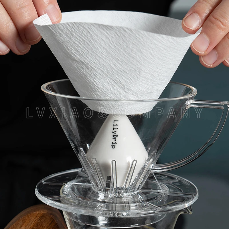Lilydrip капельница для кофе V60 фильтр чашка ускоряет ПИВОВАРЕНИЕ и удерживает