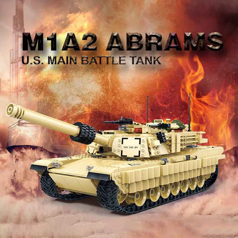 

2155 PCS 6102 Techinic Series M1A2 Abrams U.S. Main Battle Tank Building Blocks Bricks Birthday Gifts Children Chrismas Toys