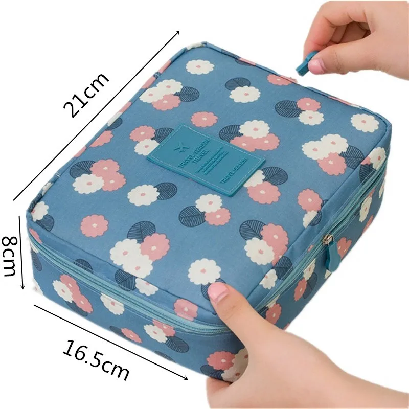 Multifunction Nylon Travel Cosmetic Bag Women Makeup Bags Toiletries Organizer Waterproof Female Storage Make up Cases | Багаж и сумки