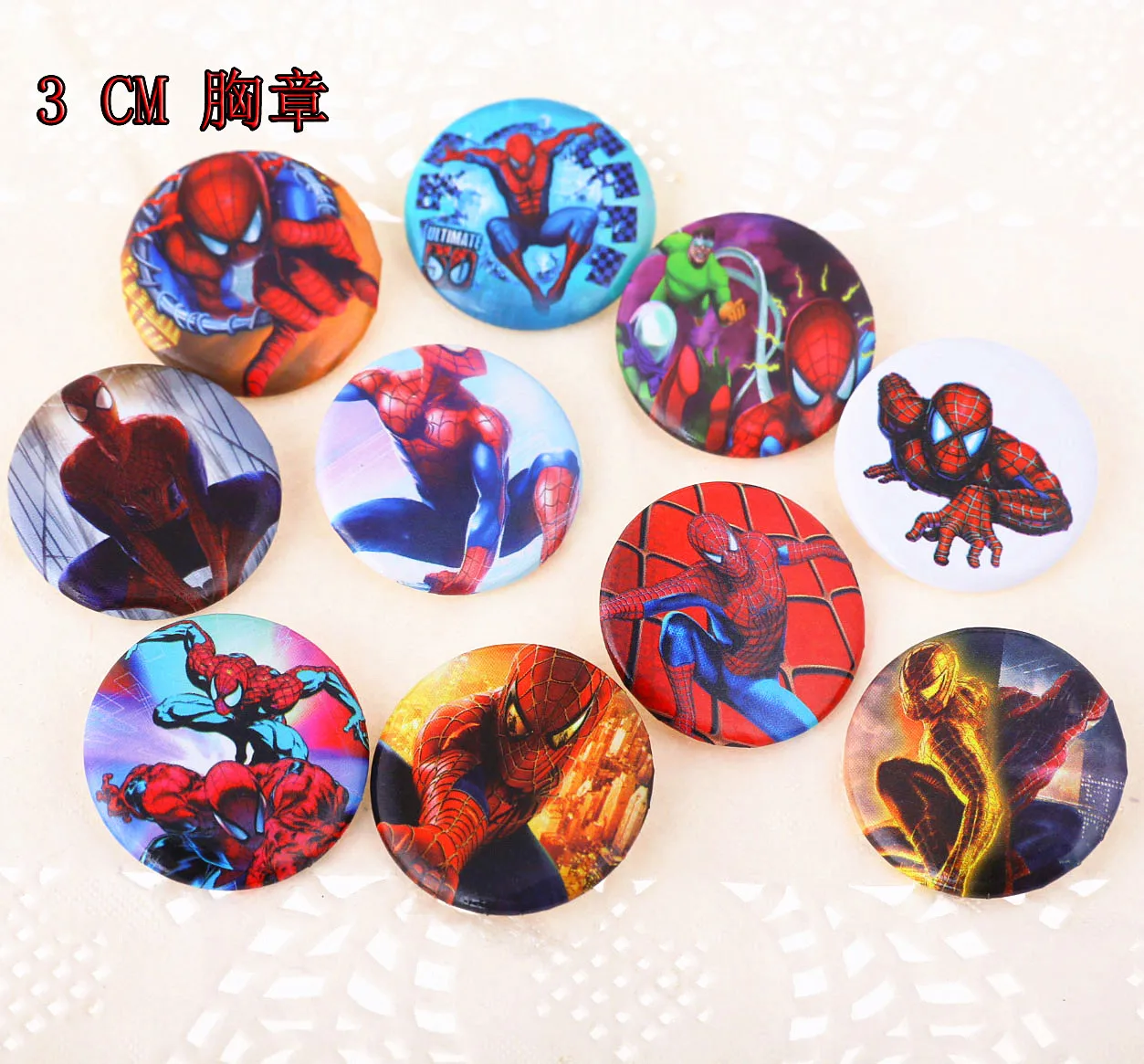 3 см Marvel значок Человека паука мультфильм брошь значки булавки для рюкзаков