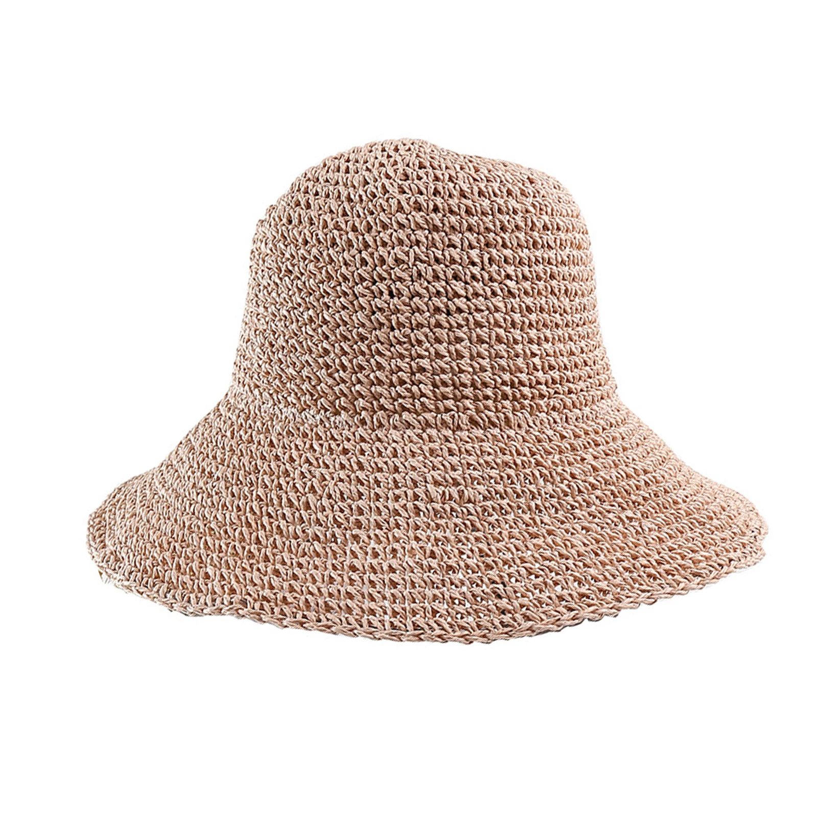 

Women Flat Drooping Holiday Outdoor Casual Summer Beach Straw Hat Shopping Autumn Big Brim Sun Protection Retro Gift Oversized