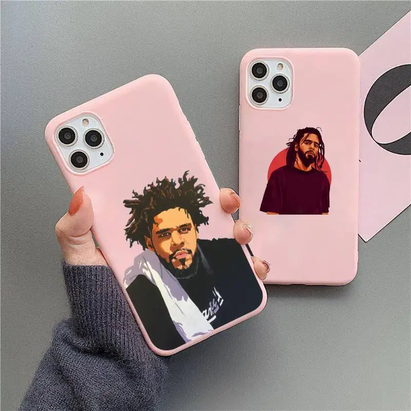 

Y61 Rapper J. Cole Phone Case Candy Color for iPhone 11 12 mini pro XS MAX 8 7 6 6S Plus X 5S SE 2020 XR Cover Shell