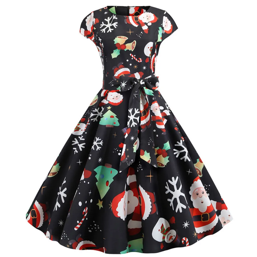 Вечерние платья Рождественская одежда женское модное рождественское платье с