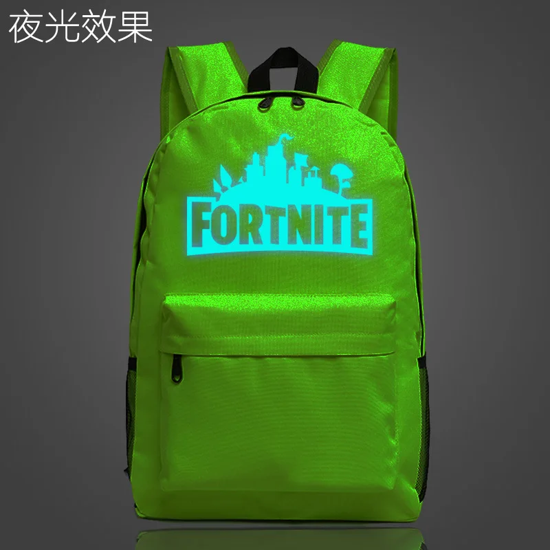 Рюкзак Fortnite для игр светящиеся школьные ранцы подростков дорожные повседневные
