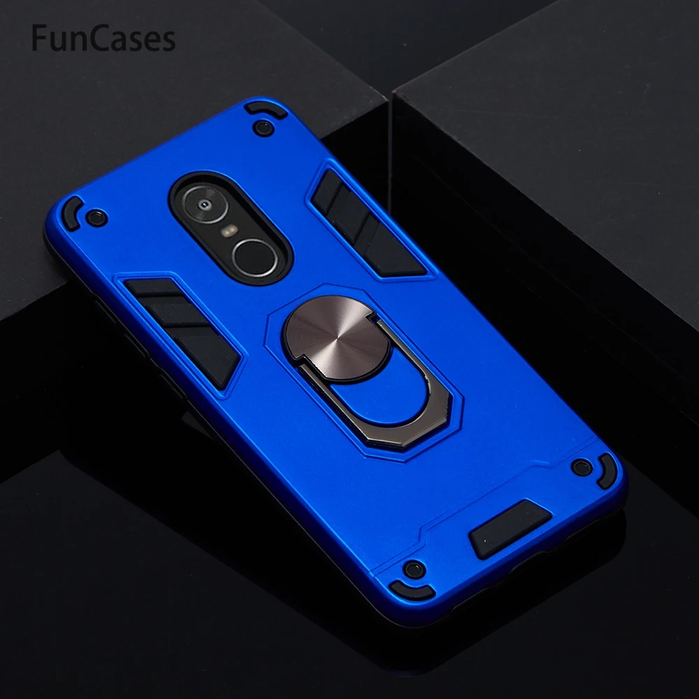 Противоударные автомобильные чехлы с кольцом для каркаса Redmi Note 4 мягкая