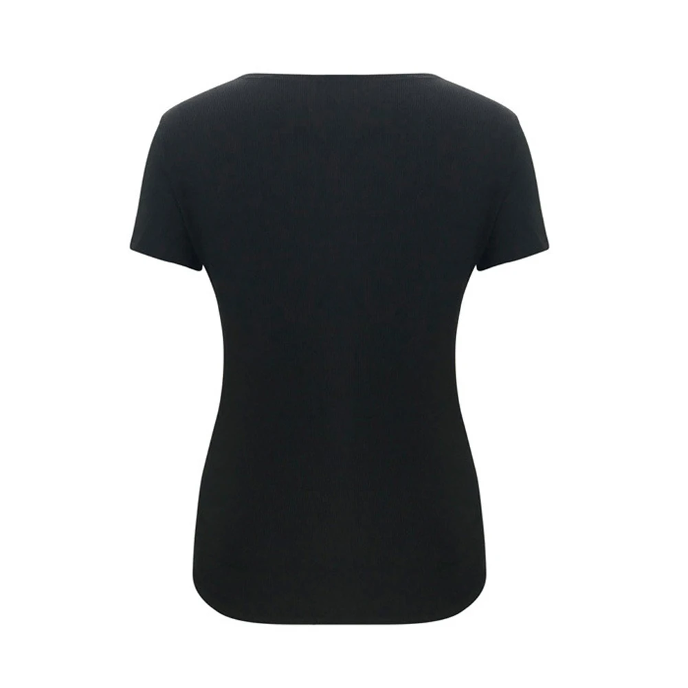 Брендовая Новая Женская Сексуальная футболка с глубоким v-образным вырезом и