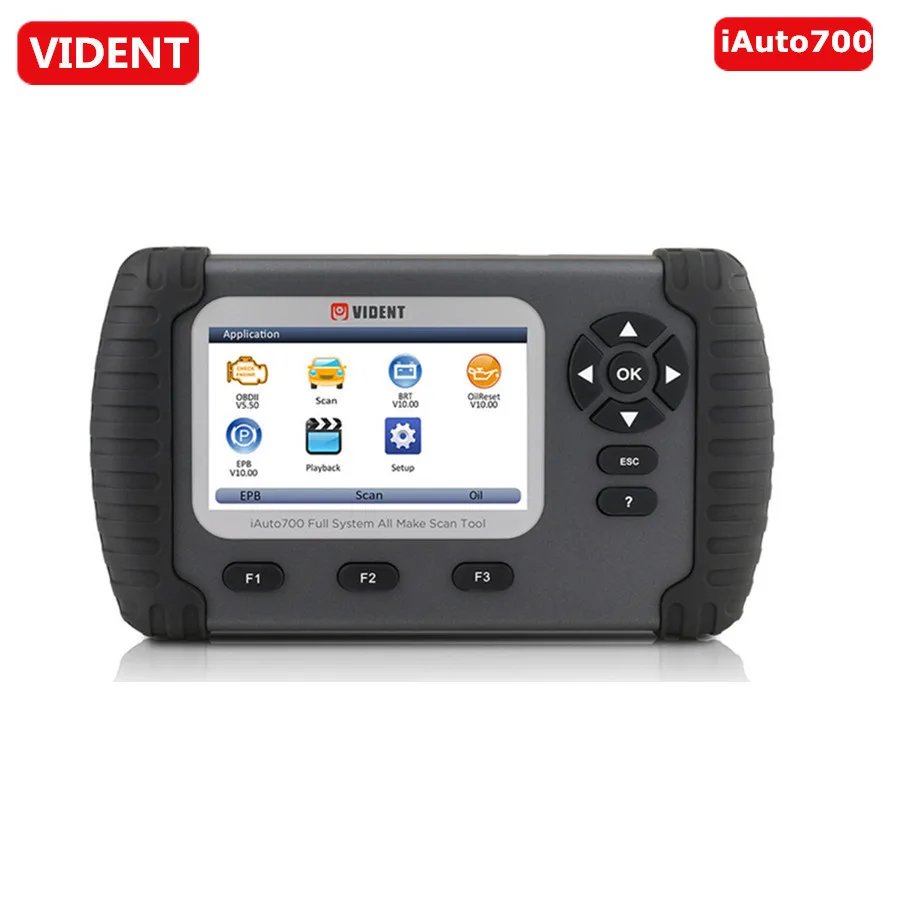VIDENT iAuto700 Автомобильная полная система диагностический инструмент для двигателя масляный светильник EPB EPS ABS подушка безопасности сброс батареи конфигурация