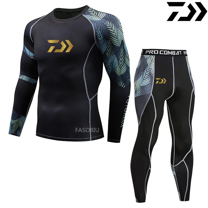 

2021 Daiwa Outdoor Sports Fishing Clothes Sets Breathable Quick Dry Anti Uv Fishing Shirts Fishing Pants Summer Fishing Clothing