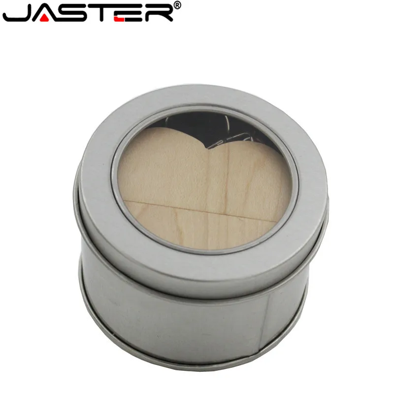 JASTER креативный грецкий орех дерево клен wo любовь сердце + коробка usb флэш