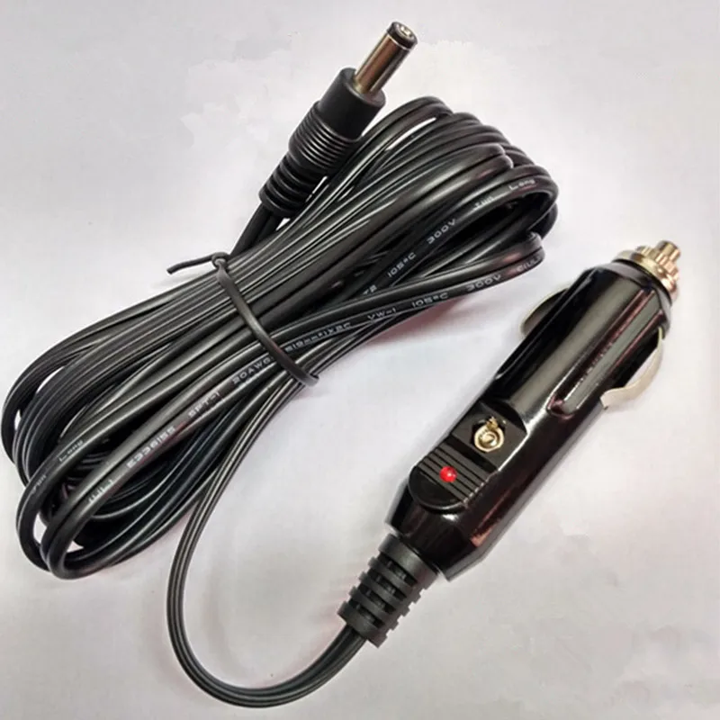 

1PC 3m 12V Replacement Car Cigarette Lighter Line Extension Power Adapter Plug Cable Cord Socket DC Interior Parts Accessories