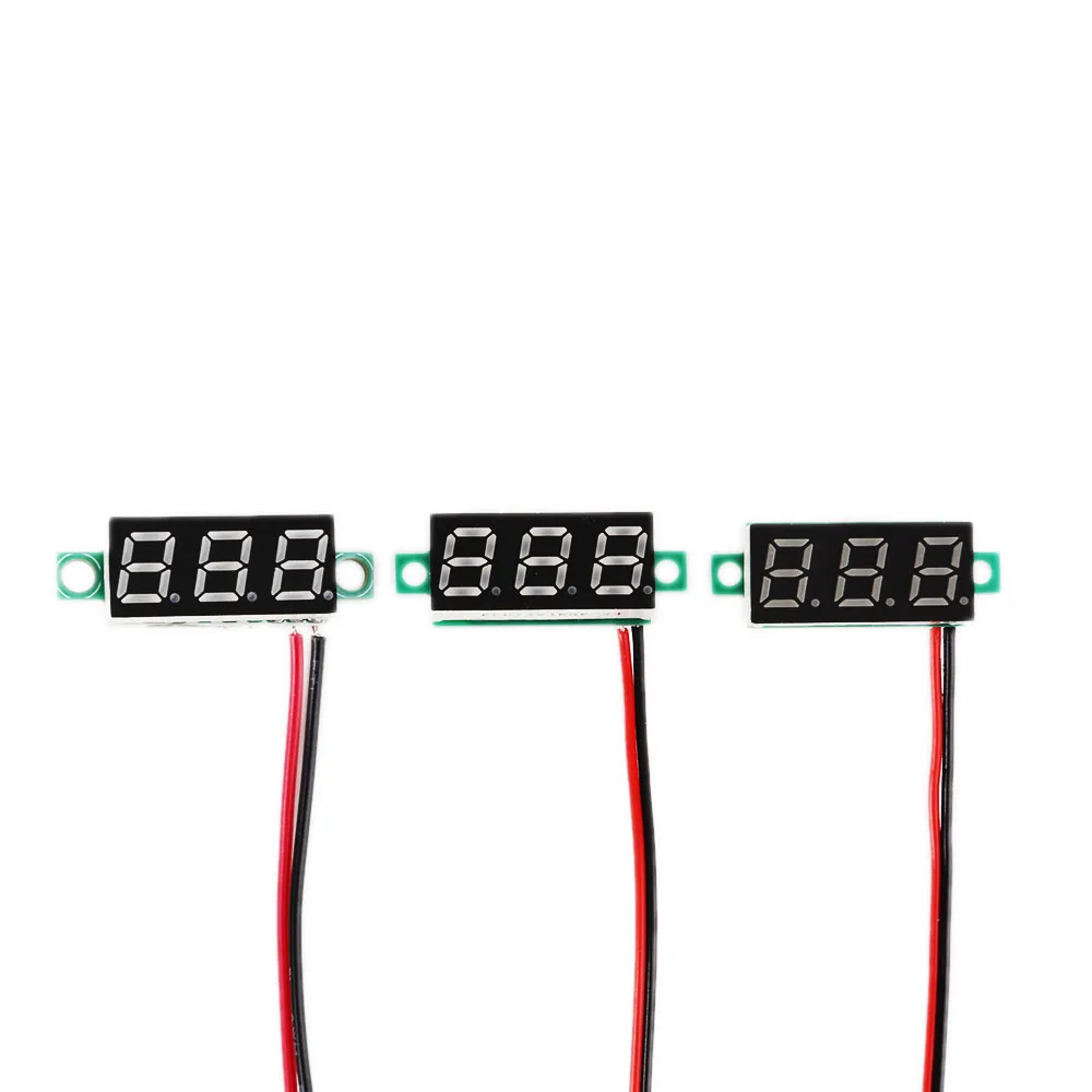 Мини-Автомобильный цифровой вольтметр постоянного тока 2,5 V-30 V Напряжение метр тестер светодиодный Экран электронной части авто аксессуары Цифровой вольтметр