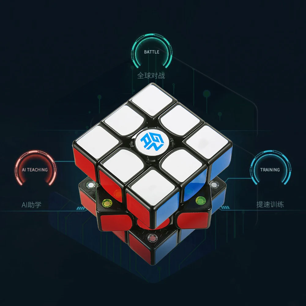 Магнитный куб IQ-кубик GAN 356i Play 3x3 скоростной кубик-головоломка магический