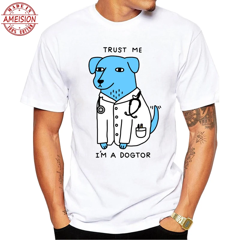 2019 новейший дизайн Trust Me Im A Dogtor футболка забавная брендовая с собачьим доктором