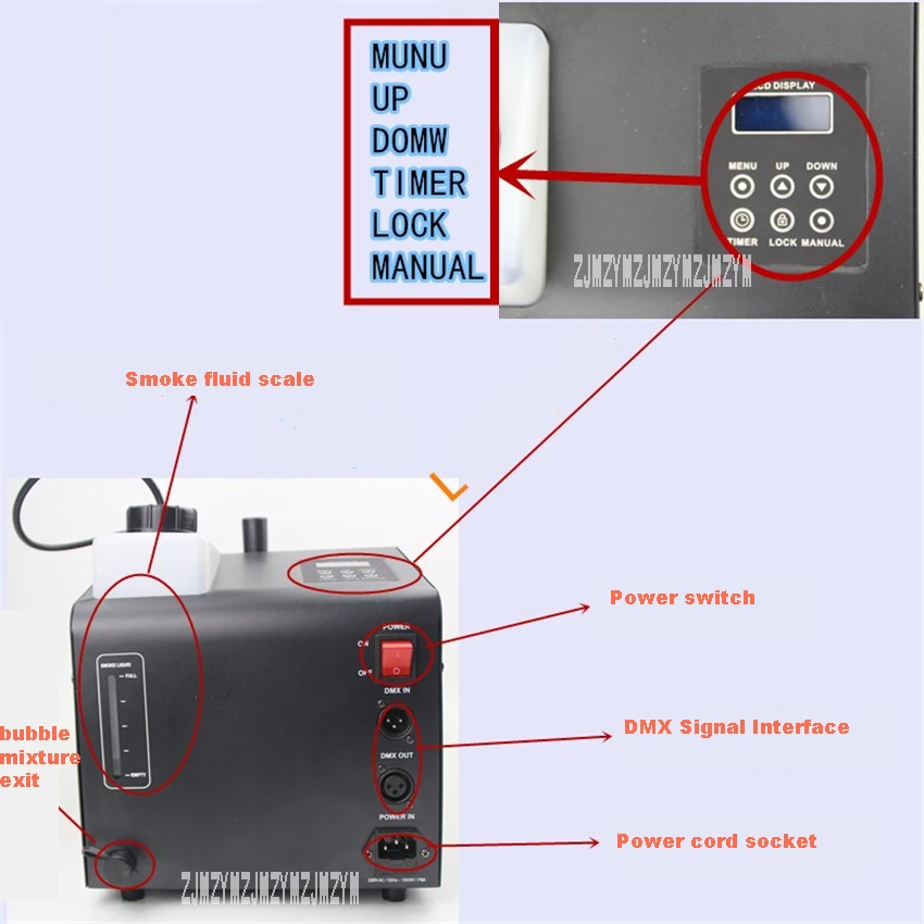 Светодиодные Пузырьковые противотуманные машины одноколесные дымовые пузырьки