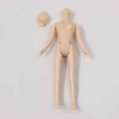 Nude body Кукла Middle blyth аксессуары Лицевая панель для тела глаза головы купольные глазки парик волосы, 1/8 куклы игрушки подарок для девочек - Цвет: Nude body