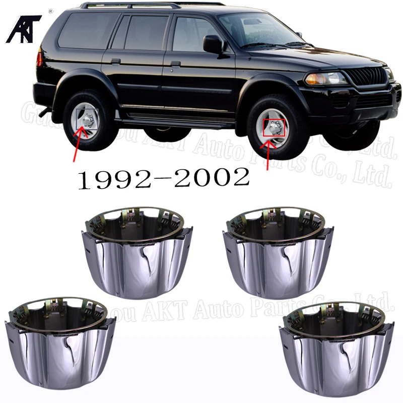 4 pcs/lot Wheel Center Hub Cap Covers for  Mitsubishi Montero Sport Pajero w/ RETENTION RINGS MB816581 1992-2002