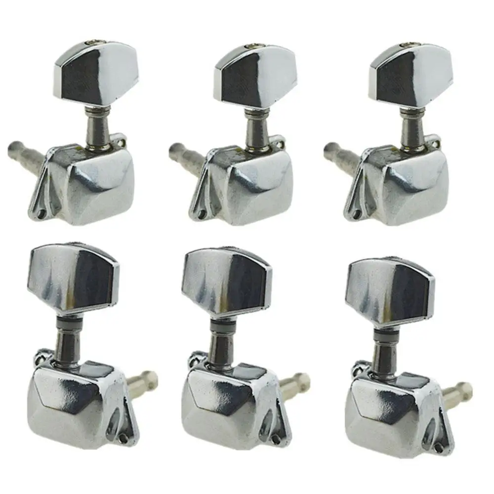 Тюнеры головки станка кнопка для гитары Подарочные полузакрытые металлические