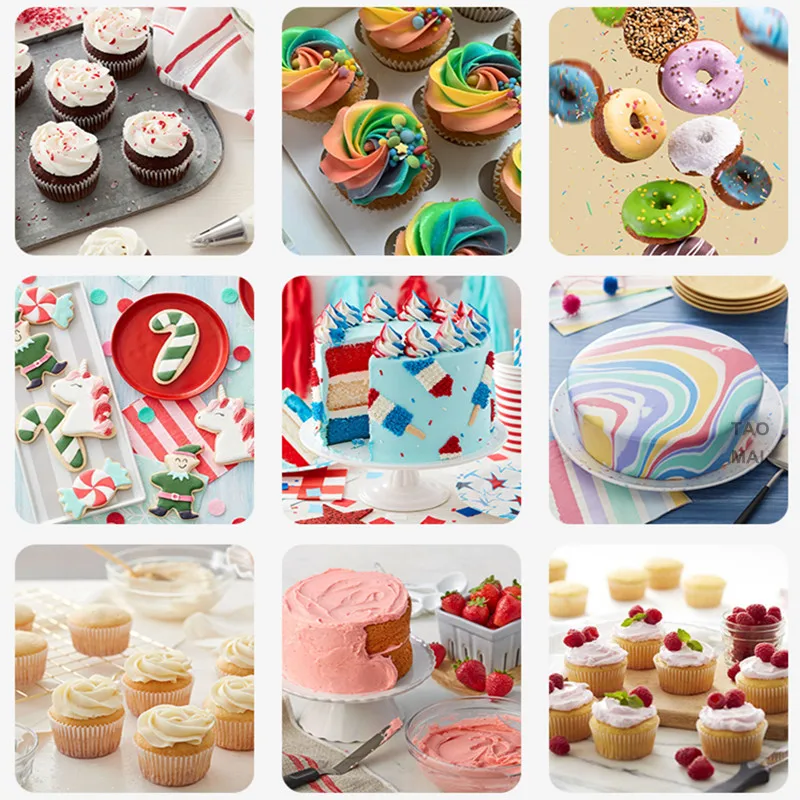 

Wilton Natural Food Coloring 12 Colors/Set of Gel-based Food Additives Baking Ingredients Fondant Cake Macarons Coloring Tools