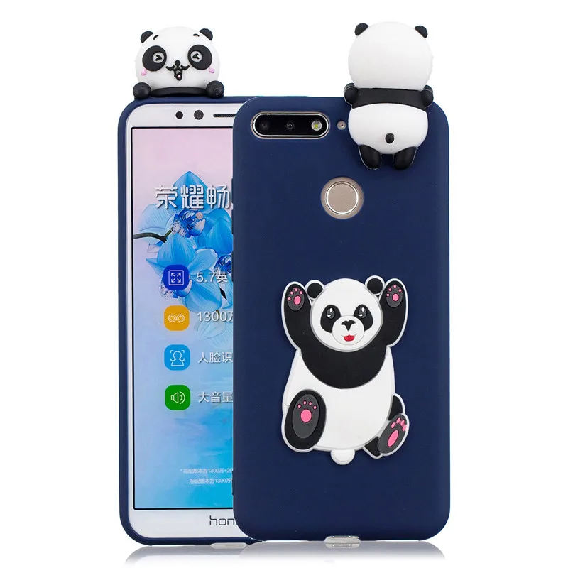 G 3D Милый Панда Единорог кактус силиконовый чехол для телефона на Fundas huawei Y5 Y6 Y7 Prime Y9 чехол Coque Etui для женщин и детей - Цвет: G