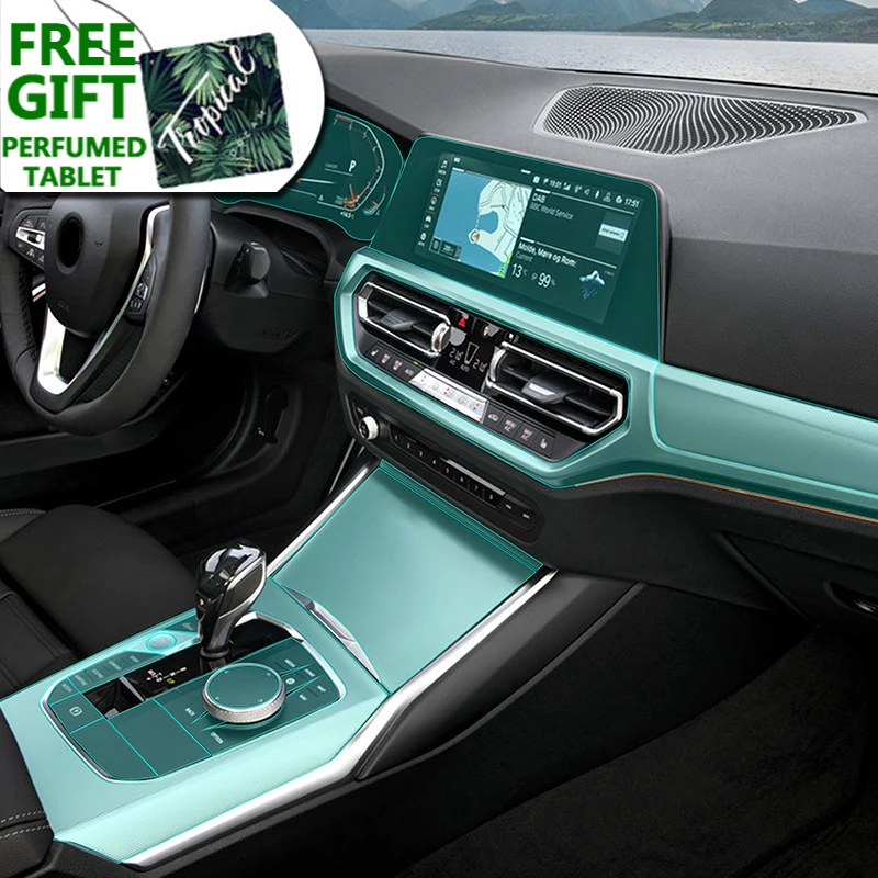

Anti Scratch TPU Sticker Car Interior Console Gear Shift Knob Panel Protective Film For BMW 3 Series G20 G21 2020 Accessories