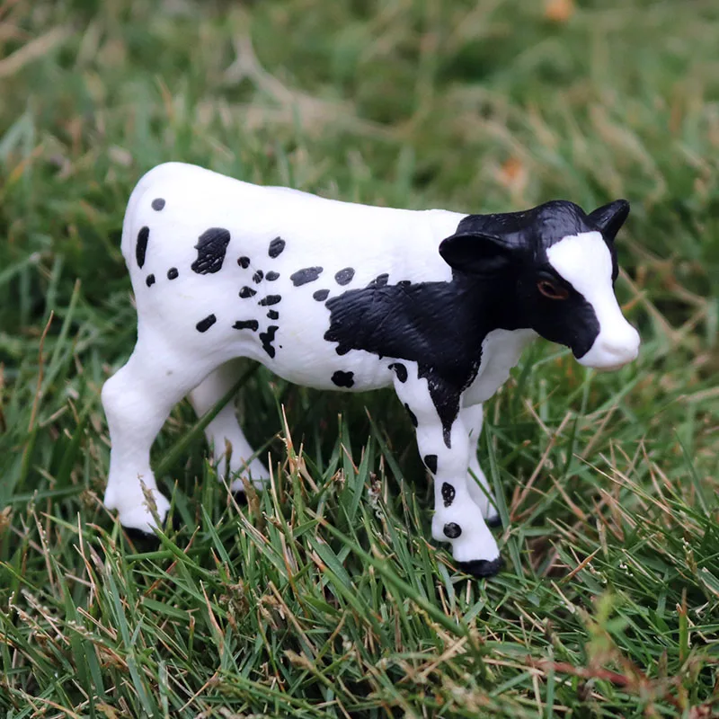 Oenux милые фигурки животных из молочной бычьей кожи фигурка быка ПВХ высокое