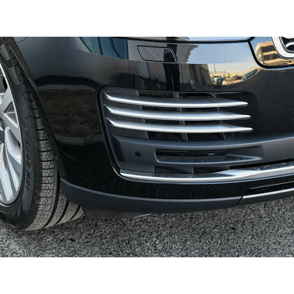 

Fit For Land Rover Range Rover 2018 2019 Front Corner Mesh Grill Trims Matte