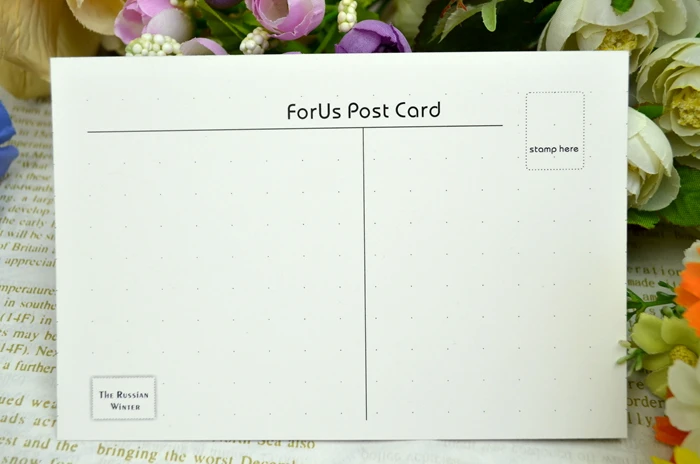 Русская зима пейзаж иллюстрация окрашенная открытка свежая коллекция