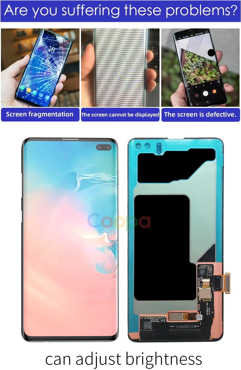 6,1 ''AMOLED lcd для SAMSUNG S10 lcd G9730 дисплей SM-G973 сенсорный экран дигитайзер для SAMSUNG Galaxy S10 Plus lcd G975 рамка