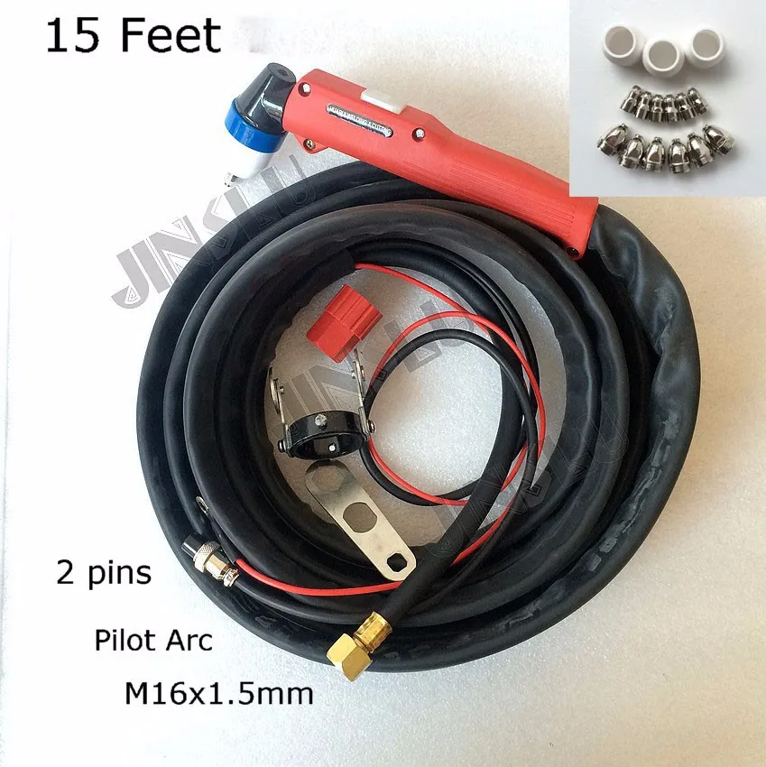 

15 футов P80 P-80 плазменной резки фонарь в комплекте 5 м вспомогательная дуга для LGK63 LGK80 LGK100 машина