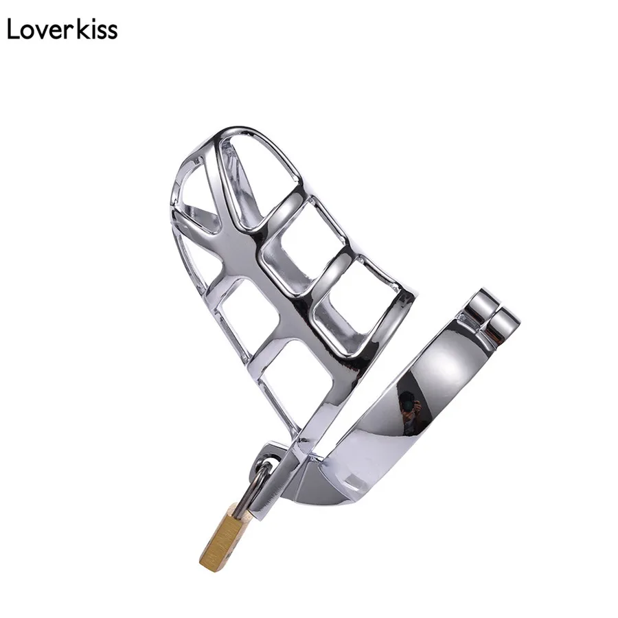 Металлическая Мужская клетка верности Loverkiss для члена игры взрослых или