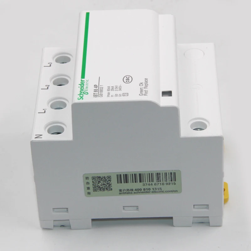 

Schneider Electric A9L916608 SPD IST 4P 65KA 230/400VAC house surge protector low voltage surge arrester brand new original