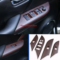 for toyota fortuner 2019 2020 accessories car window glass lift switch button cover 2015 2016 2017 2018 inner door handle frame