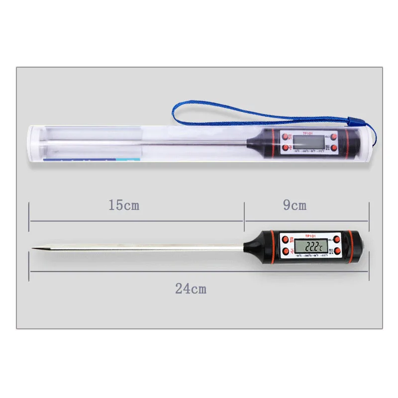 Cake Baking Tools LCD Electronic Thermometer for Food Meat Soup Barbecue Kitchen Tool Pen needle thermometer Water | Дом и сад