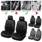 Чехлы на передние сиденья автомобиля из искусственной кожи, 2 шт.