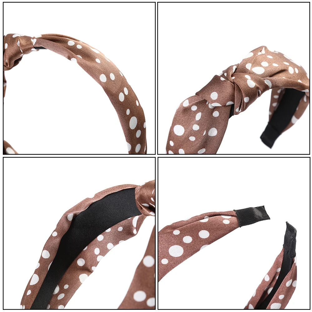 Женский обруч для волос AWAYTR тканевый в горошек аксессуар волос| |