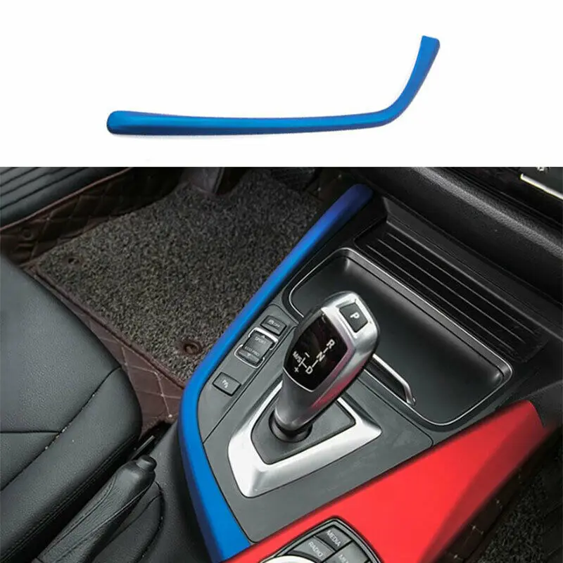 

Central Console Gear Shift Cover Trim For BMW 3 4 Series GT 2013-2019 ABS Blue