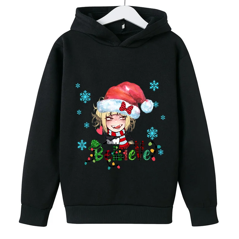 

Одежда Himiko Toga, Детская толстовка с длинным рукавом, мой герой, Академия, аниме топы для маленьких мальчиков, теплая Рождественская Толстовка...